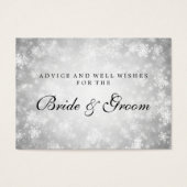 Carte conseil mariage Silver Winter Wonderland (Devant)