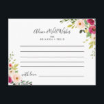 Carte conseil Mariage vert rose rose<br><div class="desc">Cette carte de conseil aux mariage floraux rose verdoyant conviendra parfaitement à une mariage moderne. Le design présente des peintures à la main de magnifiques pivoines roses, rousses et jaunes avec feuillage vert. Ces cartes sont parfaites pour un mariage, une douche nuptiale, un baby shower, une fête de remise de...</div>