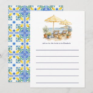Carte Conseil Mariée à Venir d'Été Italien au Citron de la Côte