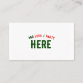 CARTE CONSEIL MARQUE BLANCHE MODERNE ET PERSONNALISABLE VÉRIFIÉE (Dos)