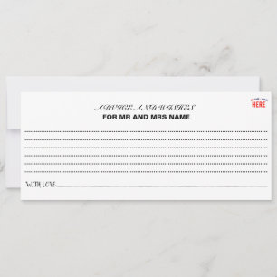 CARTE CONSEIL MARQUE BLANCHE MODERNE ET PERSONNALISABLE VÉRIFIÉE