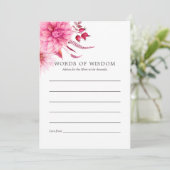 Carte Conseil Marsala - Bourgogne & Blush Automne Automne Automn (Debout devant)