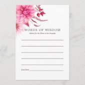 Carte Conseil Marsala - Bourgogne & Blush Automne Automne Automn (Devant)