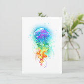 Carte Conseil Méduse arc-en-ciel (Debout devant)