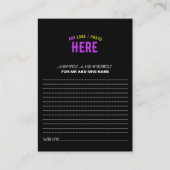 CARTE CONSEIL MODERNE ET MODERNE PERSONNALISABLE NOIR VÉRIFIÉ (Devant)