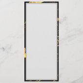 Carte Conseil Motif sans couture avec étoiles d'or (Dos)