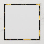 Carte Conseil Motif sans couture avec étoiles d'or (Dos)