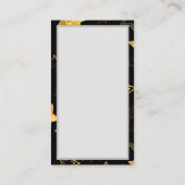 Carte Conseil Motif sans couture avec étoiles d'or (Dos)