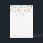 Carte Conseil Multicolor sauvage Floral Mariage Paroles de sages<br><div class="desc">Cette folle carte de conseil florale multicolore et mariage est parfaite pour un mariage moderne. Le design est composé de fleurs élégantes rose aquarelle, rousse, violette, marine et blanche avec des feuilles vert émeraude. Ces cartes sont parfaites pour un mariage, une douche nuptiale, un baby shower, une fête de remise...</div>