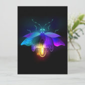 Carte Conseil Neon Firefly sur noir (Debout devant)