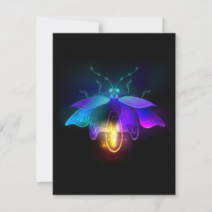 Carte Conseil Neon Firefly sur noir