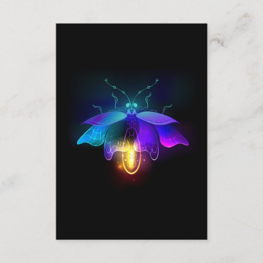 Carte Conseil Neon Firefly sur noir (Devant)