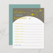 Carte Conseil Nesting Bird Family Wings for Baby Game Card (Devant / Derrière)