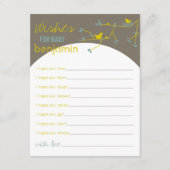 Carte Conseil Nesting Bird Family Wings for Baby Game Card (Devant)