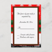 Carte Conseil Noël de San Francisco Skyline Red Snowflake (Dos)