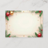 Carte Conseil Noël vintage (Dos)