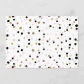 Carte Conseil Noir mignon Calligraphie Mariage bien souhaits (Dos)