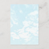 Carte Conseil Nous sommes sur le Baby shower Cloud Nine (Dos)