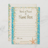 Carte conseil | Ocean Confetti (Devant / Derrière)