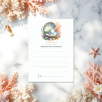 Ocean & Seashell Thème Little Pearl Baby shower