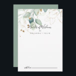 Carte Conseil Or Eucalyptus Mariage Paroles de sagesse<br><div class="desc">Cette carte de conseil de sagesse à eucalyptus or mariage est parfaite pour un mariage rustique. Ce design artistique présente une aquarelle dessinée à la main, de l'or et du feuillage vert, une beauté naturelle inspirante. Ces cartes sont parfaites pour un mariage, une douche nuptiale, un baby shower, une fête...</div>