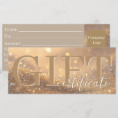 Carte Conseil Pack DISCOUNT - Elegant Luxury Gift Certificate (Devant / Derrière)