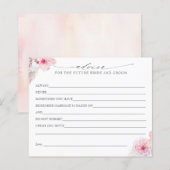 Carte conseil Pampas Grass et Fleurs Tropicales Ro (Devant / Derrière)