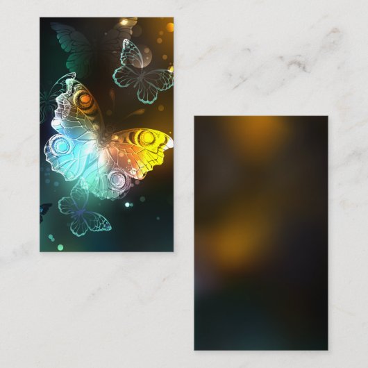 Carte Conseil Papillon lumineux et papillons de nuit (Devant / Derrière)