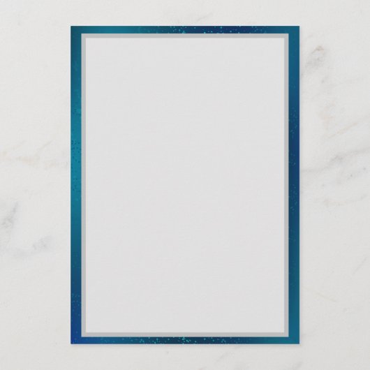 Carte Conseil Papillons d'or sur un Arrière - plan bleu (Dos)