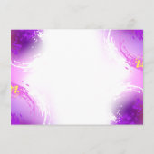 Carte Conseil Papillons Monarque sur Arrière - plan pourpre (Dos)