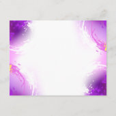 Carte Conseil Papillons Monarque sur Arrière - plan pourpre (Dos)