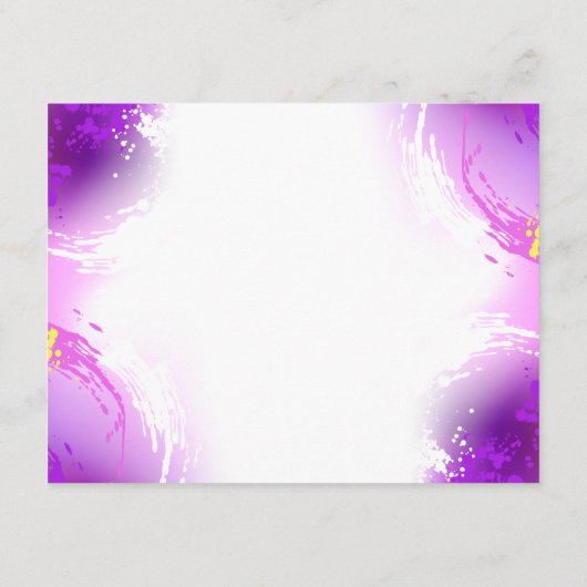 Carte Conseil Papillons Monarque sur Arrière - plan pourpre (Dos)