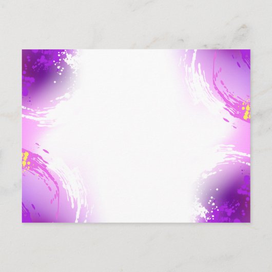 Carte Conseil Papillons Monarque sur Arrière - plan pourpre (Dos)