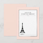 Carte Conseil Paris Elegance Conseils pour la mariée (Devant / Derrière)