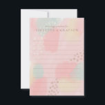 Carte Conseil Pastel Art Moderne Mariage Conseils pour les coupl<br><div class="desc">Recueillez les paroles de sagesse du mariage de vos invités mariages avec ces magnifiques cartes de conseils. Cette oeuvre originale est une interprétation moderne du design Memphis Style des années 80 avec une palette de couleurs pastel. Facile à personnaliser. Coordonner les éléments disponibles. Oeuvre originale de Debbie à The Spotted...</div>