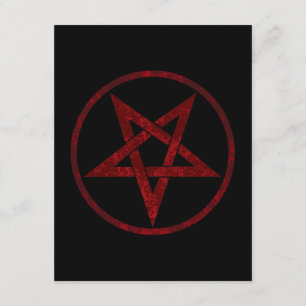 Carte Conseil Pentagramme du Diable Rouge