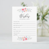 Carte Conseil Peonies et Anémones Wives for Bride and Groom (Debout devant)