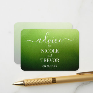 Carte Conseil Personnaliser : Conseils de mariage ombrés texturé