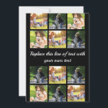 Carte Conseil Personnaliser le collage photo et le texte Coque-M<br><div class="desc">photocollage et texte</div>