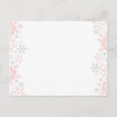 Carte Conseil Petit Baby shower de Flocon de Neige Voeux pour bé (Dos)