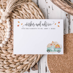 Carte Conseil Petits souhaits et conseils Citrouilles, Camion d'