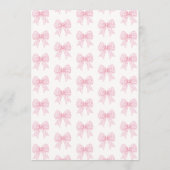 Carte Conseil Pink Bow Chérie Bébé Voudrait Maman Plutôt Jeu (Dos)