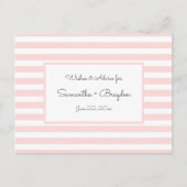 Carte Conseil Pink Stripes Baby shower Conseils, prières (Devant)