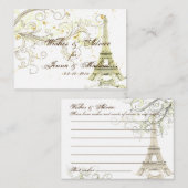 Carte Conseil PixDezines la tour eiffel/paris/do-it-yourself arr (Devant / Derrière)