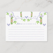 Carte Conseil Pois Dans Un Pod Garçon Et Fille Jumeaux Baby show (Devant)