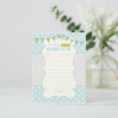 Carte conseil pois et Baby shower Chevron (Debout devant)