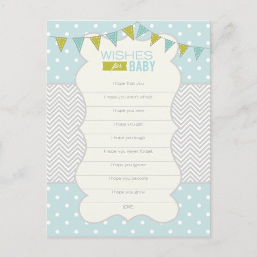 Carte Conseil Pois et Chevron - Wives for Baby Card (Devant)