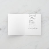 Carte Conseil pour l'anniversaire du Humour animalier de (Intérieur)