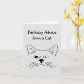 Carte Conseil pour l'anniversaire du Humour animalier de (Fleur jaune)