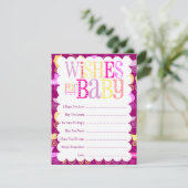 Carte Conseil Poussette Chic "Wives For Baby" (Fille) (Debout devant)
